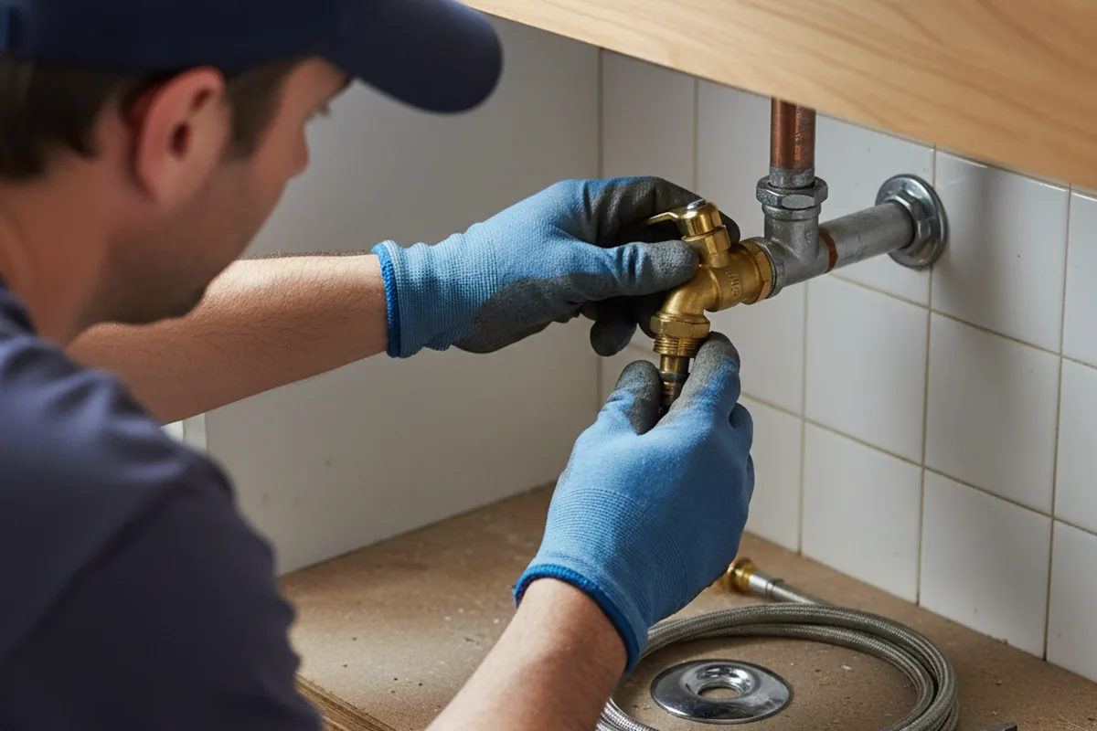Shutoff valve and fitting work during Repiping in Ephraim